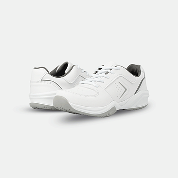 ZAPATILLA UNISEX CUERO ORLANDO CORDON  BL GRIS